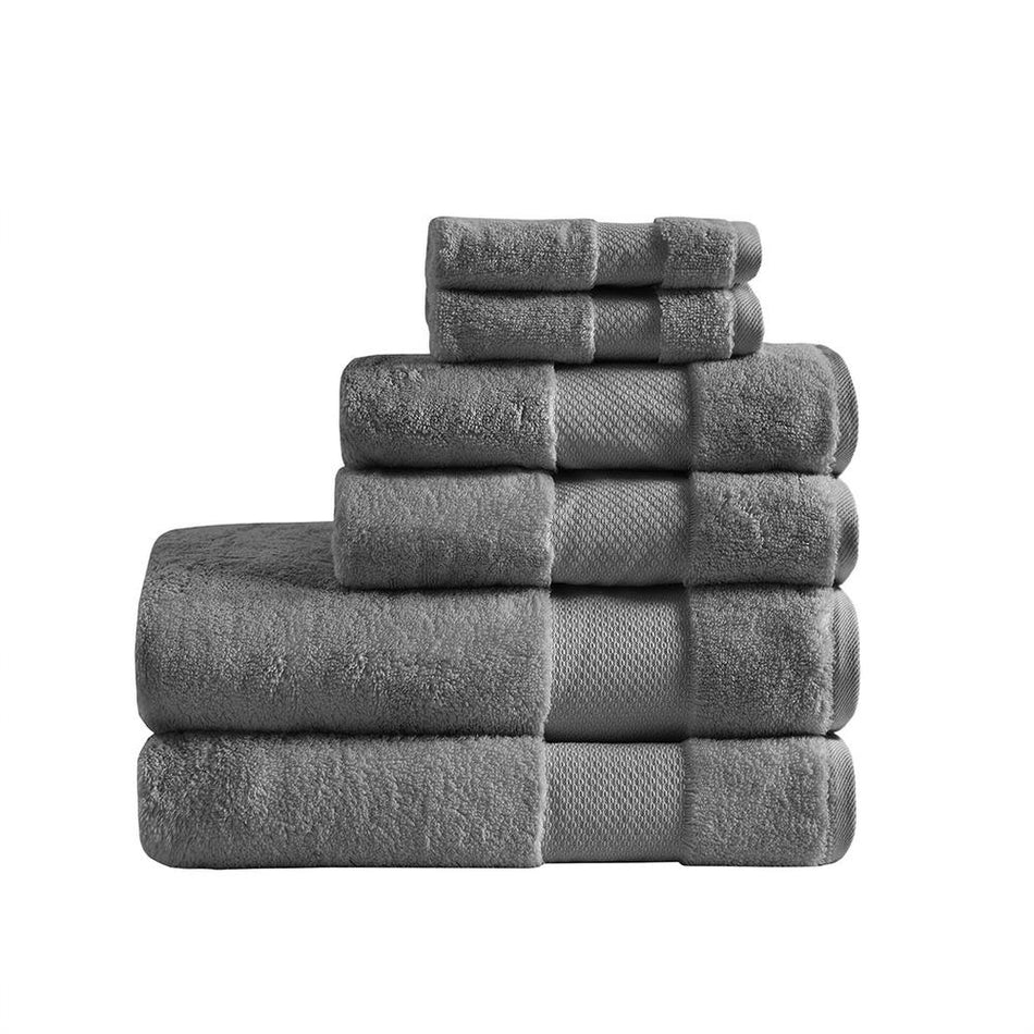 100% Cotton 6 Piece Bath Towel Set, MPS73-454 - Drakoi Marketplace