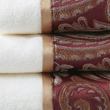 100% Cotton 6 Piece Jacquard Towel Set, MP73-7450 - Drakoi Marketplace