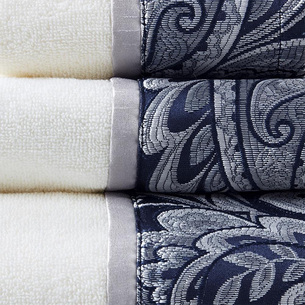 100% Cotton 6 Piece Jacquard Towel Set, MP73-7451 - Drakoi Marketplace