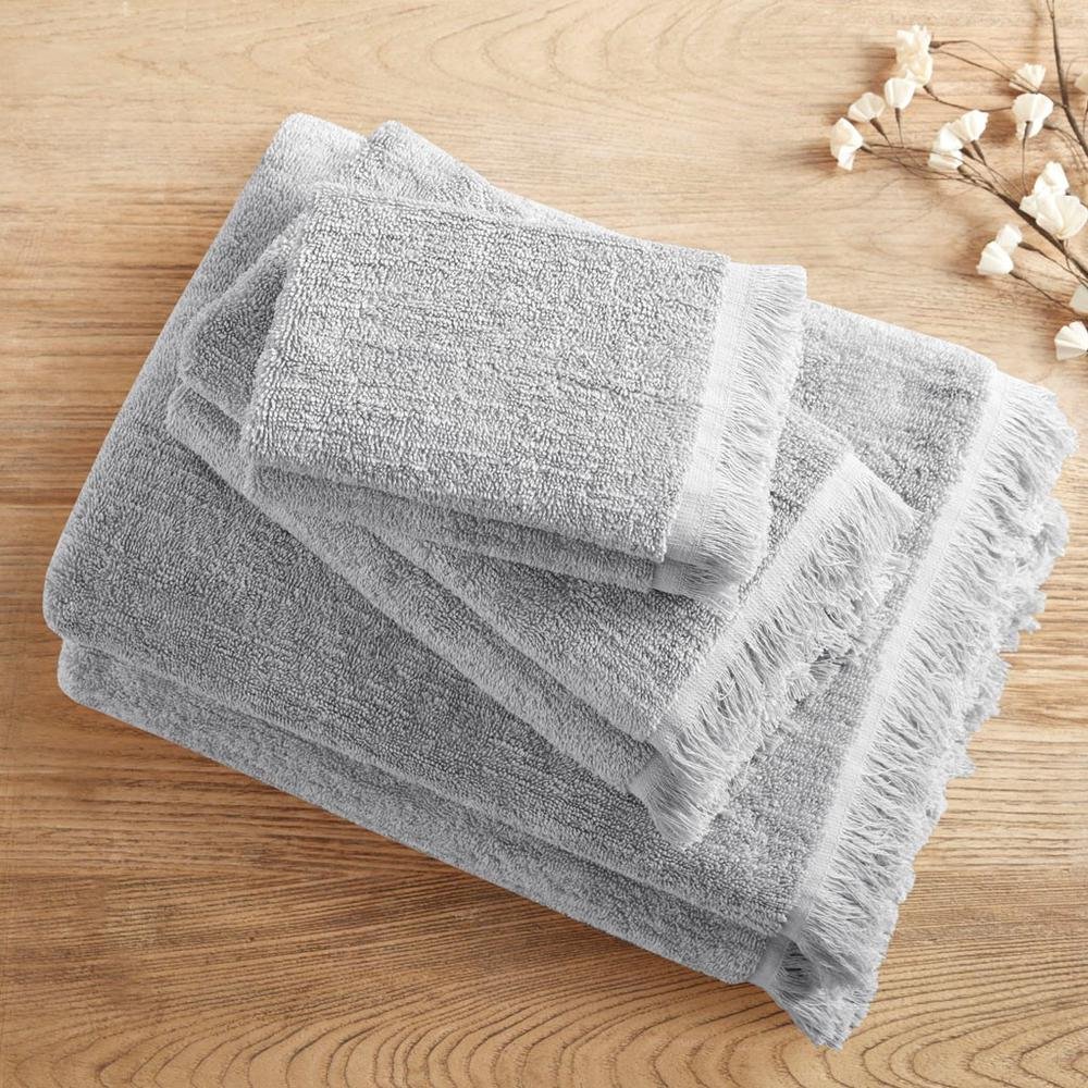 100% Cotton Dobby 6pcs Towel Set - Drakoi Marketplace