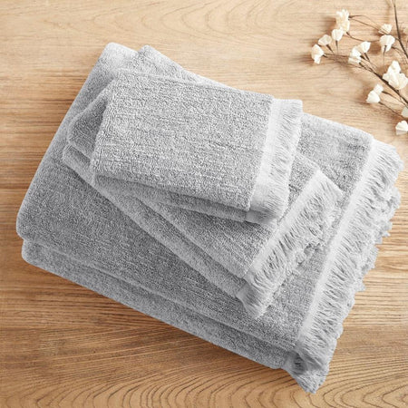 100% Cotton Dobby 6pcs Towel Set - Drakoi Marketplace