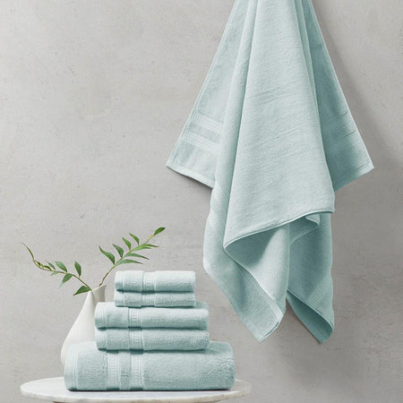 100% Cotton Feather Soft Towel 6PC Set, BR73-2440 - Drakoi Marketplace