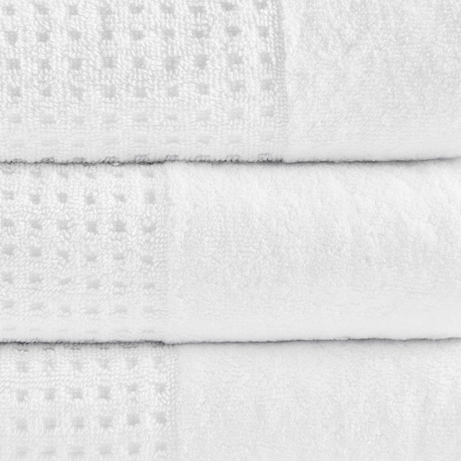 100% Cotton Waffle 6pcs Towel Set - Drakoi Marketplace