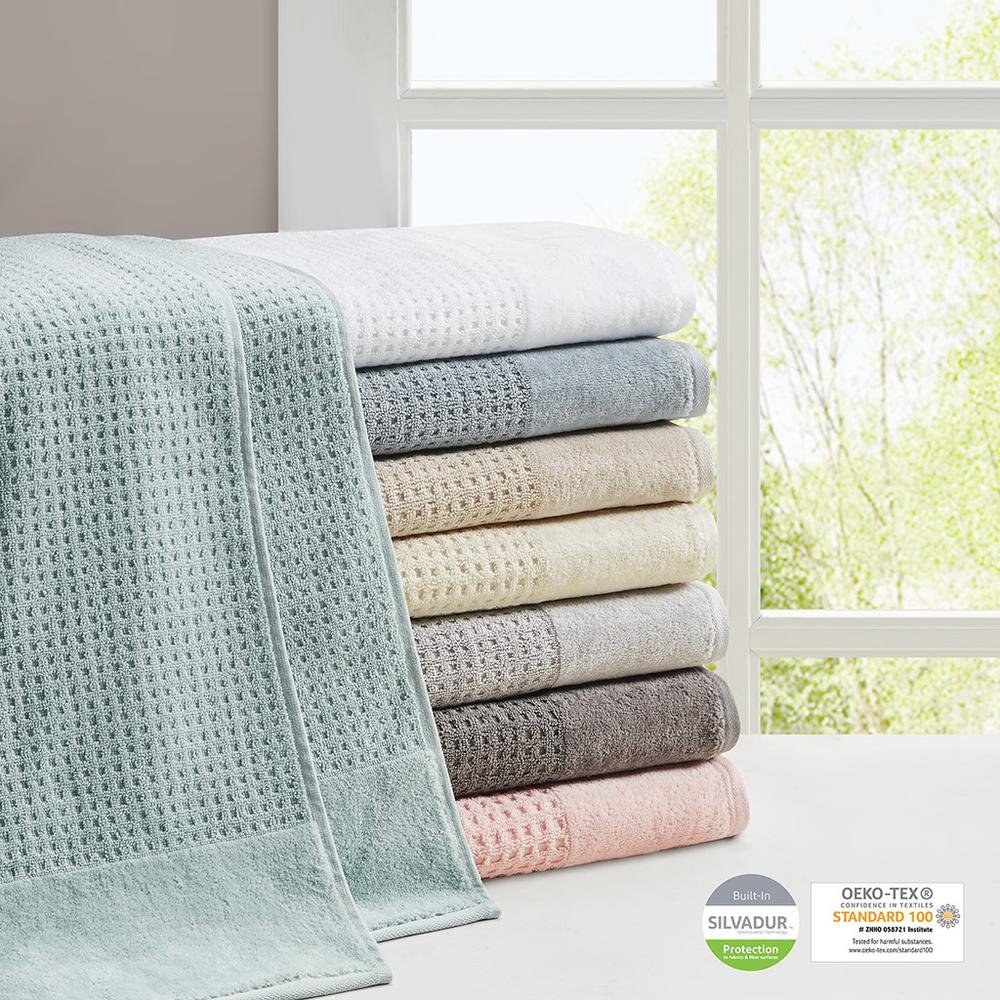 100% Cotton Waffle 6pcs Towel Set - Drakoi Marketplace