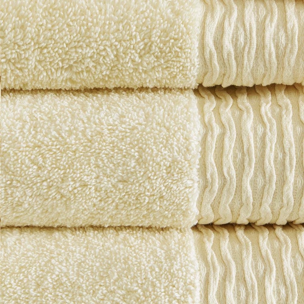 100% Cotton Wavy Border 6pcs Towel Set, MP73-5713 - Drakoi Marketplace