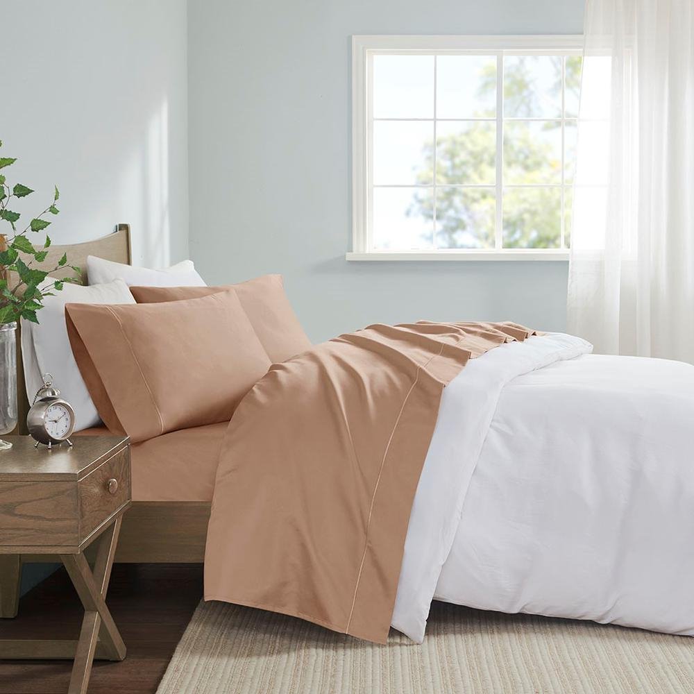 100% Pima Cotton Sateen Antimicrobial Sheet Set MP20-8003 - Drakoi Marketplace