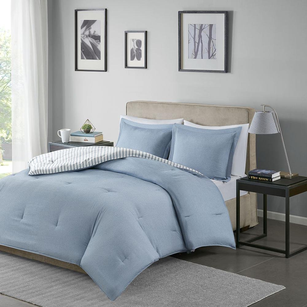 100% Polyester Microfiber Chambray Comforter Set,MPE10-562 - Drakoi Marketplace