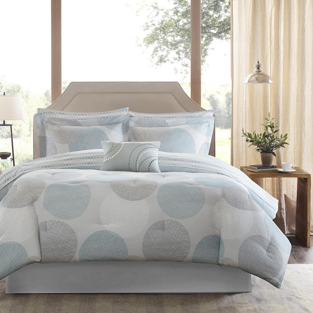 100% Polyester Microfiber Printed 9pcs Comforter Set,MPE10-159 - Drakoi Marketplace