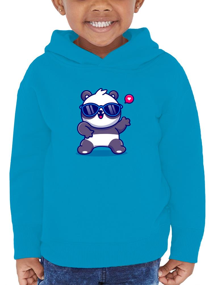 Cute Cool Panda W Sunglasses Hoodie -Image by Shutterstock - Drakoi Marketplace