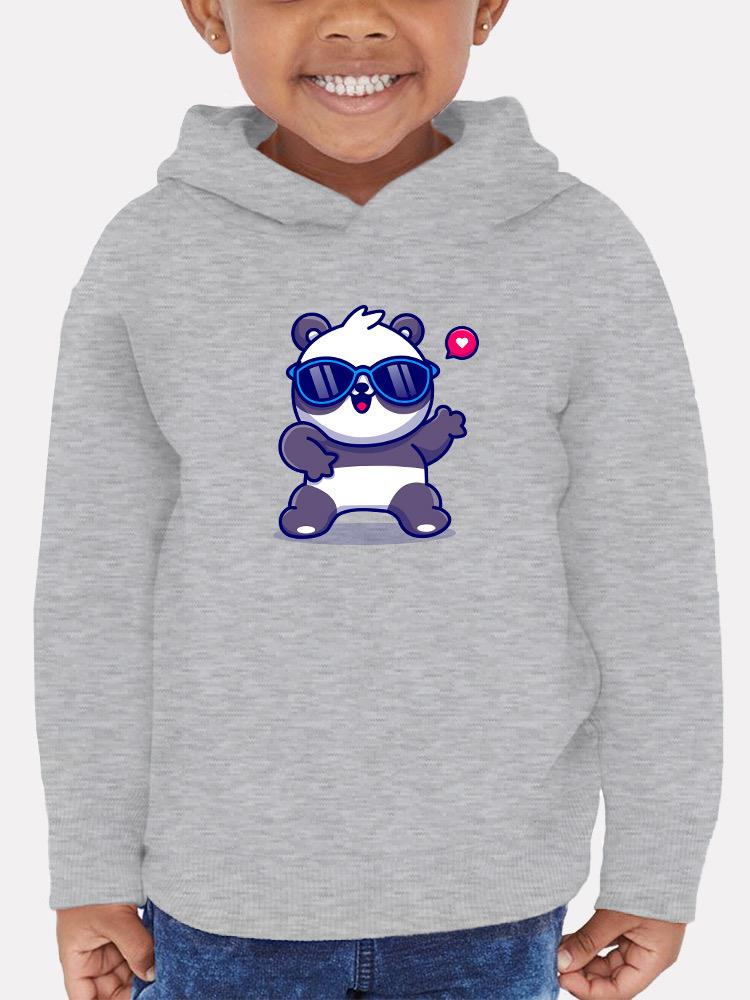 Cute Cool Panda W Sunglasses Hoodie -Image by Shutterstock - Drakoi Marketplace