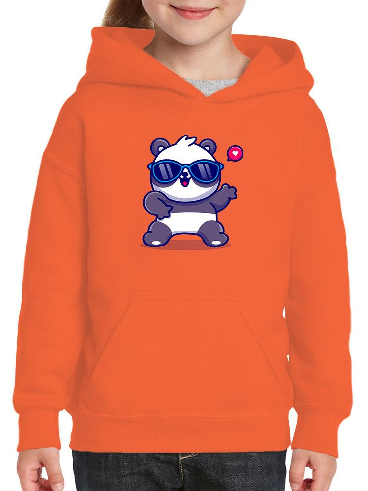 Cute Cool Panda W Sunglasses Hoodie -Image by Shutterstock - Drakoi Marketplace