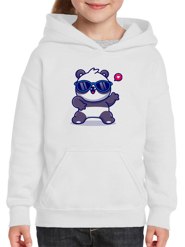 Cute Cool Panda W Sunglasses Hoodie -Image by Shutterstock - Drakoi Marketplace