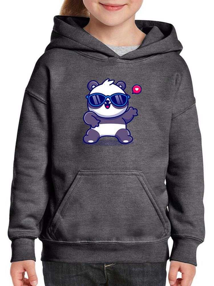 Cute Cool Panda W Sunglasses Hoodie -Image by Shutterstock - Drakoi Marketplace