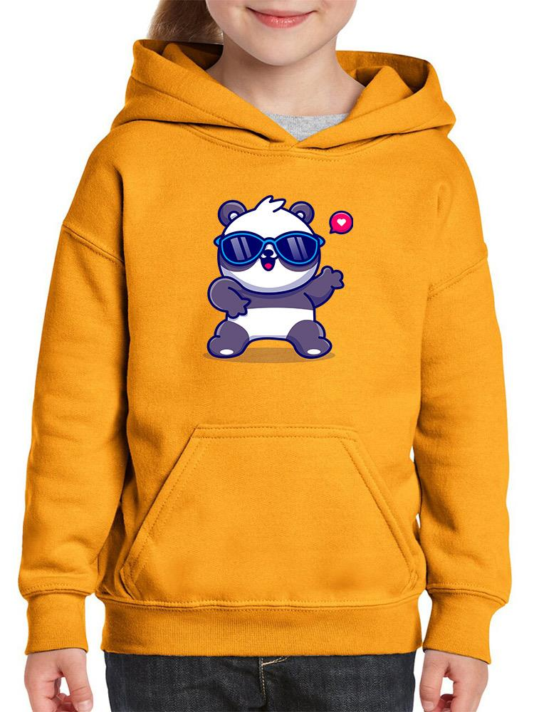 Cute Cool Panda W Sunglasses Hoodie -Image by Shutterstock - Drakoi Marketplace