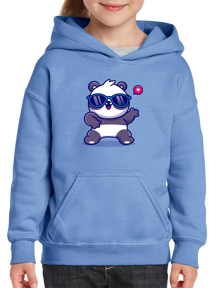 Cute Cool Panda W Sunglasses Hoodie -Image by Shutterstock - Drakoi Marketplace