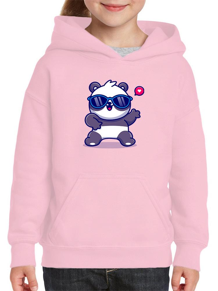 Cute Cool Panda W Sunglasses Hoodie -Image by Shutterstock - Drakoi Marketplace