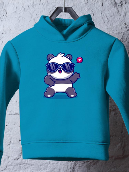 Cute Cool Panda W Sunglasses Hoodie -Image by Shutterstock - Drakoi Marketplace