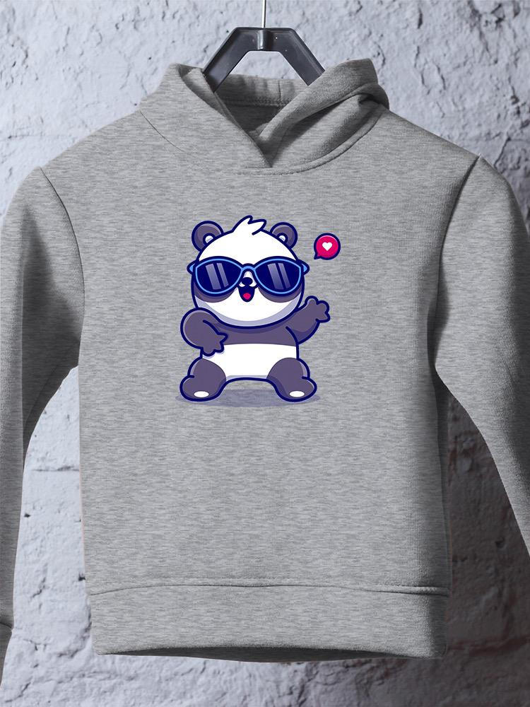 Cute Cool Panda W Sunglasses Hoodie -Image by Shutterstock - Drakoi Marketplace