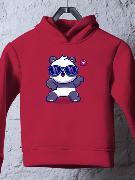 Cute Cool Panda W Sunglasses Hoodie -Image by Shutterstock - Drakoi Marketplace