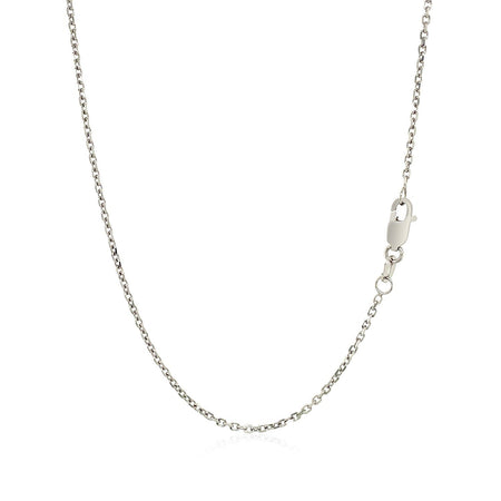 14k White Gold 20 inch Lariat Necklace with Diamonds - Drakoi Marketplace