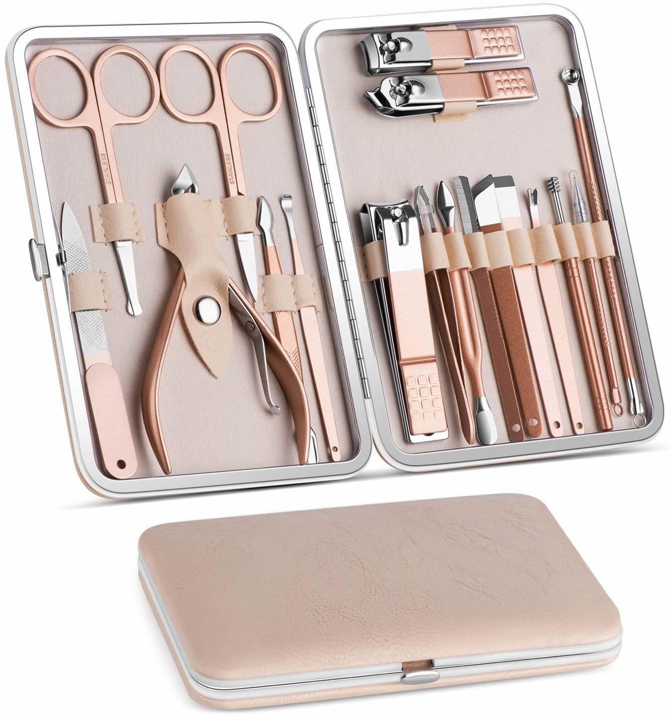 18 In 1 Lovely Lady DIY Manicure Pedicure Tool Set - Drakoi Marketplace