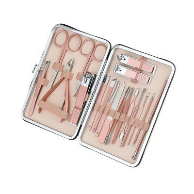 18 In 1 Lovely Lady DIY Manicure Pedicure Tool Set - Drakoi Marketplace