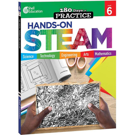 180 Days of Practice: Hands-On STEAM, Grade 6 - Drakoi Marketplace