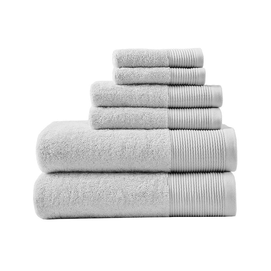 20% Tencel/Lyocel 75% Cotton 5% Silverbac 6pcs Towel Set BR73-3750 - Drakoi Marketplace