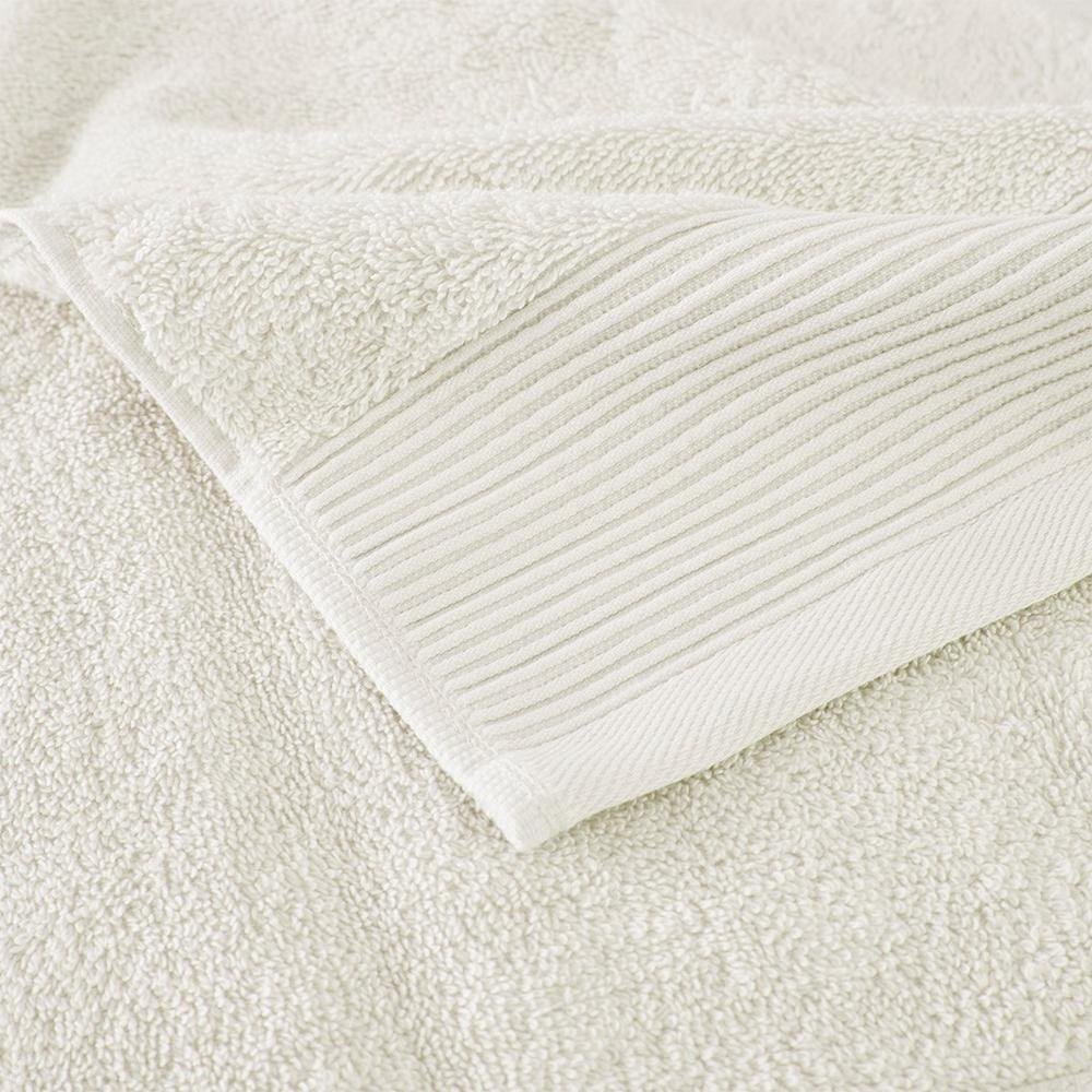 20% Tencel/Lyocel 75% Cotton 5% Silverbac 6pcs Towel Set Ivory 30x56"(2)/16x28"(2)/13x13"(2) - Drakoi Marketplace