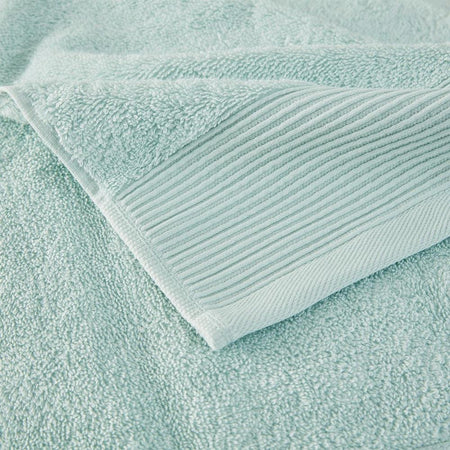 20% Tencel/Lyocel 75% Cotton 5% Silverbac 6pcs Towel Set Seafoam 30x56"(2)/16x28"(2)/13x13"(2) - Drakoi Marketplace