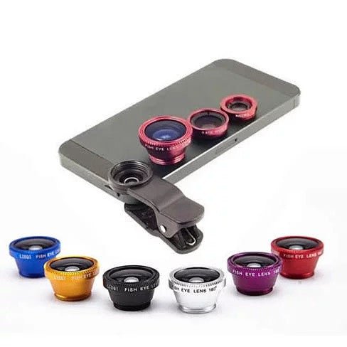 3-in-1 Universal Clip on Smartphone Camera Lens - 6 Colors - Drakoi Marketplace