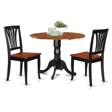 3 Pc Kitchen nook Dining set-Kitchen Table and 2 Kitchen Chairs - Drakoi Marketplace