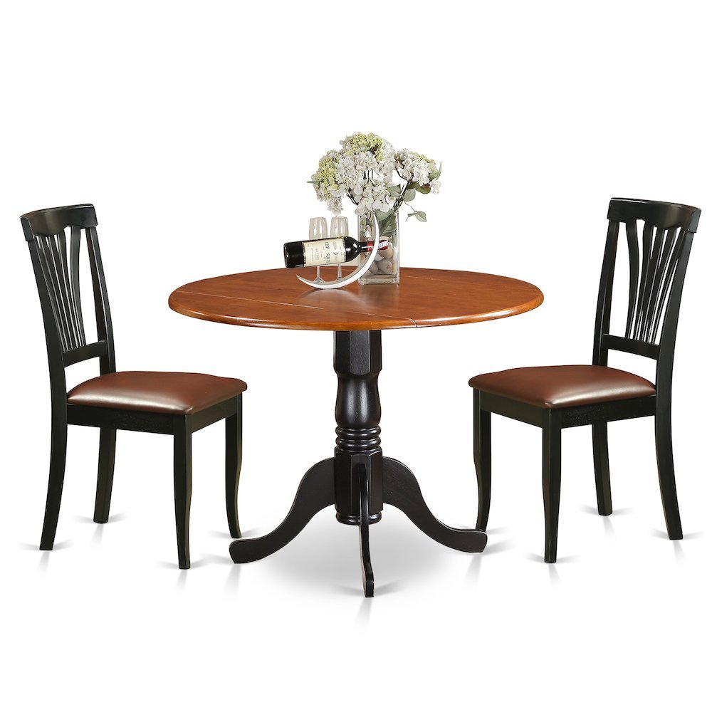 3 PC Kitchen Table set-Dining Table and 2 Kitchen Chairs - Drakoi Marketplace