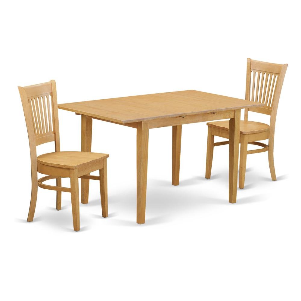 3 PC Kitchen Table set - Kitchen dinette Table and 2 dinette Chairs - Drakoi Marketplace