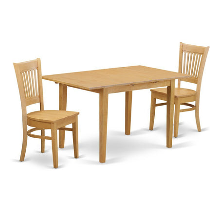 3 PC Kitchen Table set - Kitchen dinette Table and 2 dinette Chairs - Drakoi Marketplace