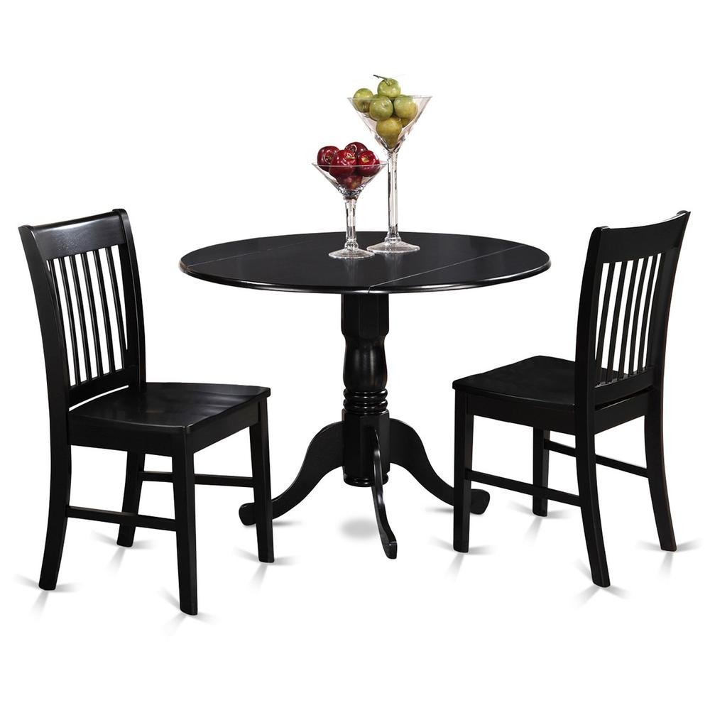 3 Pc small Kitchen Table and Chairs set-Kitchen Table plus 2 dinette Chairs - Drakoi Marketplace