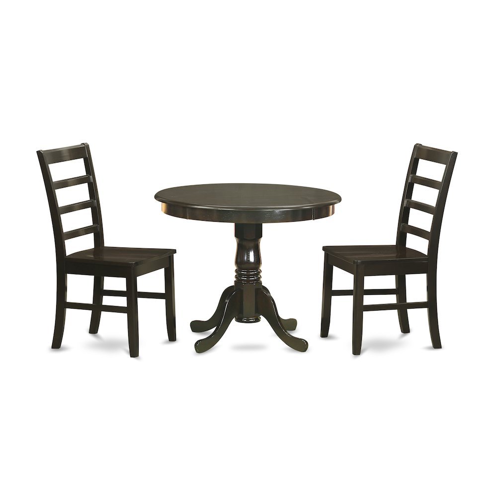 3 Pc small Kitchen Table set-small Kitchen Table plus 2 Kitchen Dining Chairs - Drakoi Marketplace