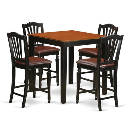 5 Pc counter height Kitchen table set - Kitchen dinette Table and 4 Kitchen Dining chair. - Drakoi Marketplace