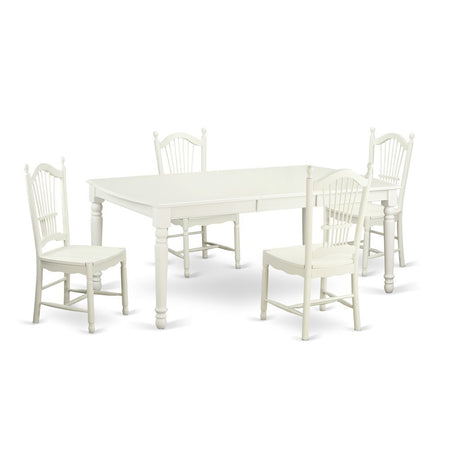 5 Pc dinette Table set -Kitchen dinette Table and 4 Kitchen Dining Chairs - Drakoi Marketplace