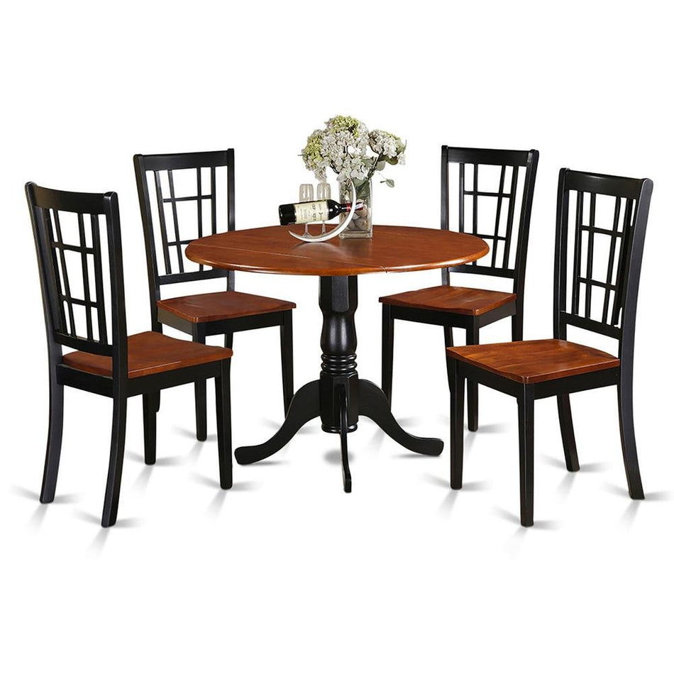 5 Pc Kitchen nook Dining set-Kitchen Table and Kitchen4 Chairs - Drakoi Marketplace