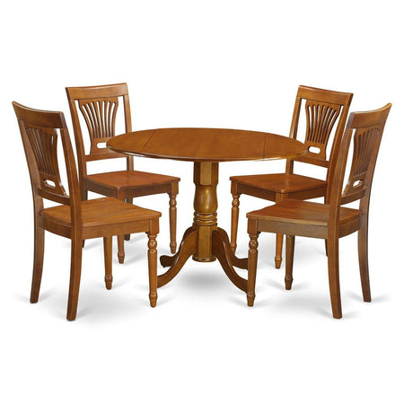 5 Pc Kitchen nook Dining set-small Kitchen Table and 4 Dining Chairs - Drakoi Marketplace