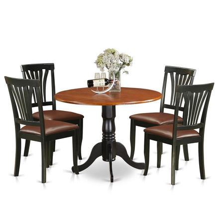 5 PC Kitchen Table set-Dining Table and 4 Kitchen Chairs - Drakoi Marketplace