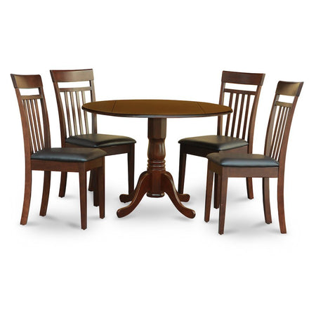 5 PC Kitchen Table set-small Table-plus 4 Kitchen Chairs - Drakoi Marketplace