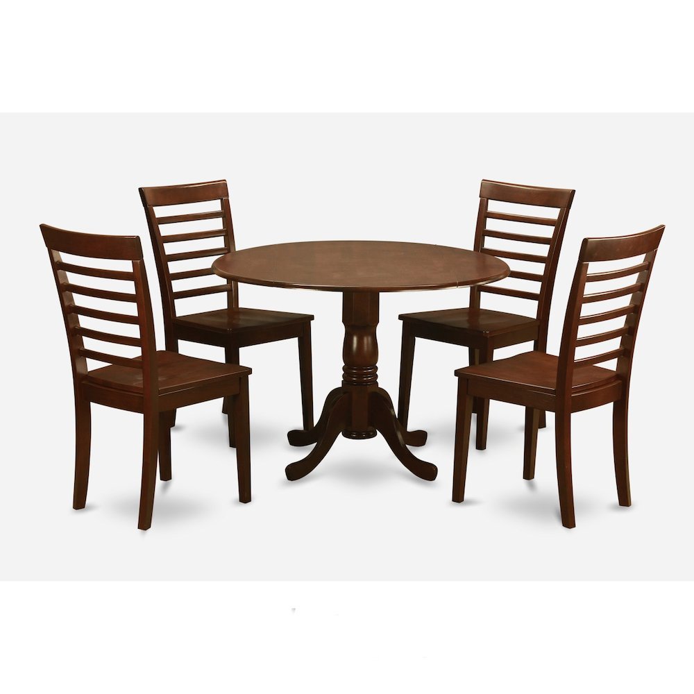 5 Pc small Kitchen Table and Chairs set-Kitchen Table and 4 dinette Chairs - Drakoi Marketplace