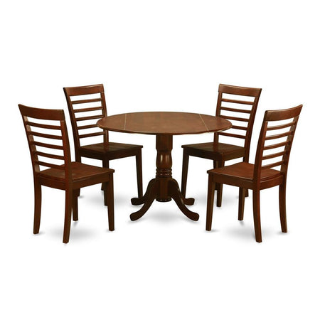 5 Pc small Kitchen Table and Chairs set-Kitchen Table and 4 dinette Chairs - Drakoi Marketplace