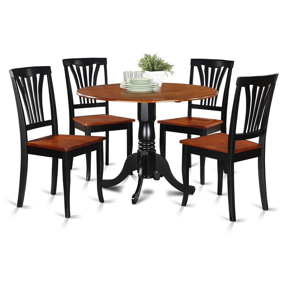 5 PC small Kitchen Table and Chairs set-Kitchen Table and 4 Kitchen Chairs - Drakoi Marketplace