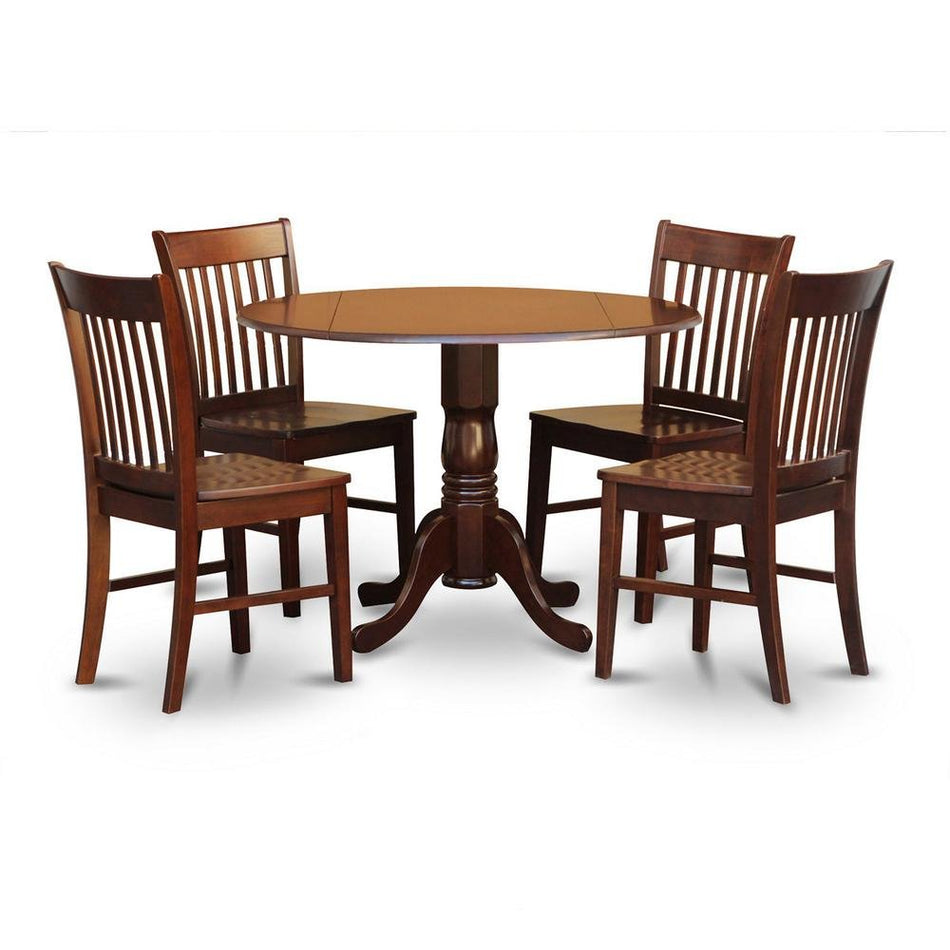 5 Pc small Kitchen Table and Chairs set-small Kitchen Table plus 4 Kitchen Chairs - Drakoi Marketplace