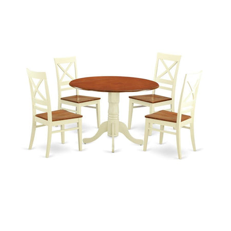 5 Pc small Kitchen Table set - Kitchen Table and 4 dinette Chairs - Drakoi Marketplace