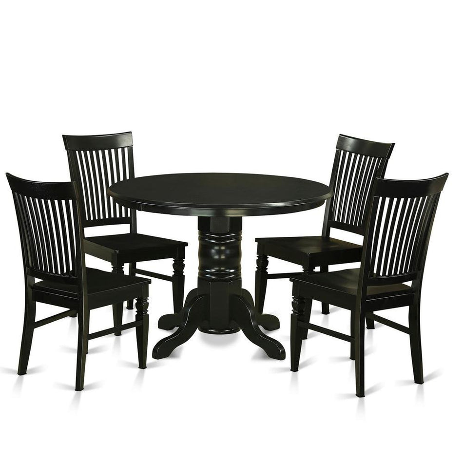 5 Pc small Kitchen Table set - Kitchen Table and 4 dinette Chairs - Drakoi Marketplace