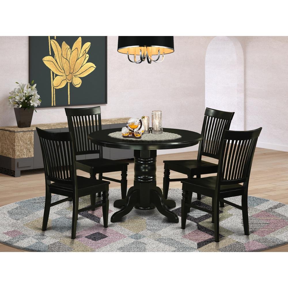 5 Pc small Kitchen Table set - Kitchen Table and 4 dinette Chairs - Drakoi Marketplace